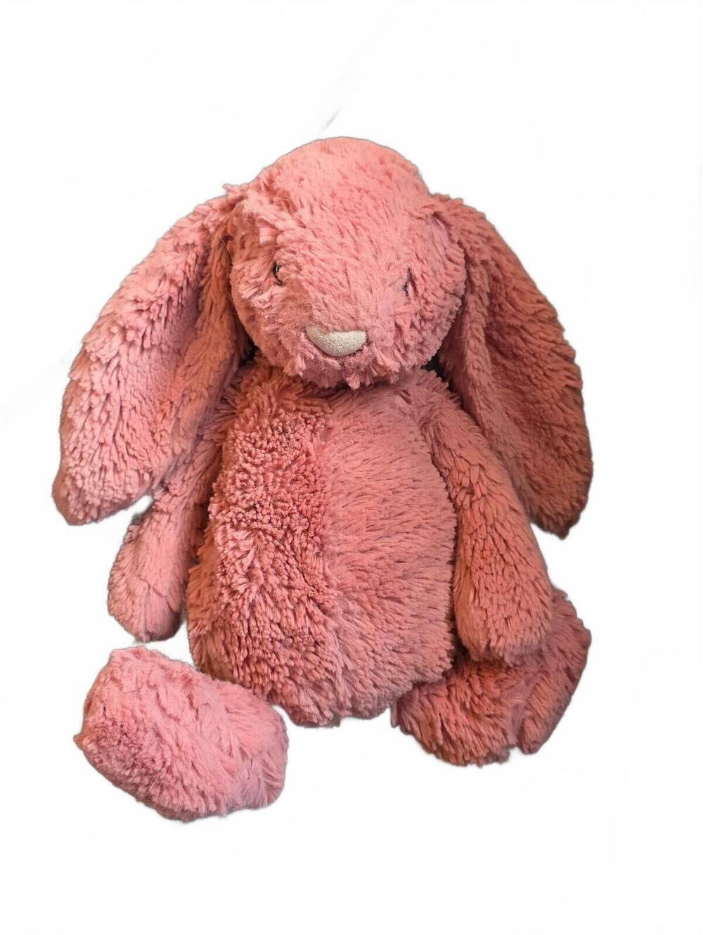 Jellycat Bashful Bunny Coral Pink 12” Authentic Retired Plush Stuffed Animal